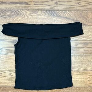 Black Off-Shoulder Top